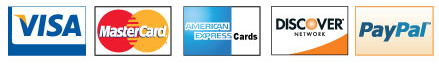 credit cards accepted and paypal